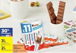 Carrefour Market Barres chocolatées au lait kinder maxi offre