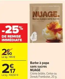 Carrefour Market Barbe à papa sans sucres nuage offre