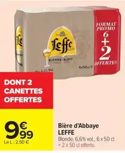 Carrefour Market Bière d'abbaye leffe offre