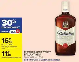 Carrefour Market Blended scotch whisky ballantine's offre