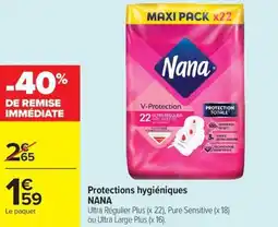 Carrefour Market Protections hygiéniques NANA offre
