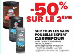 Carrefour Market SUR TOUS LES SACS POUBELLE EXPERT CARREFOUR offre