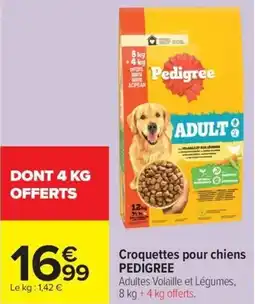 Carrefour Market Croquettes pour chiens pedigree offre