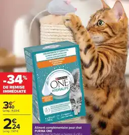 Carrefour Market Aliment complémentaire pour chat purina one offre