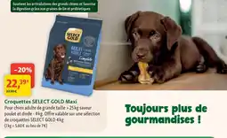 Maxi Zoo SELECT GOLD Croquettes Maxi offre