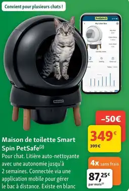 Maxi Zoo Maison de toilette smart spin petsafe offre