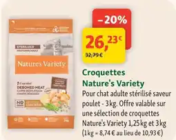 Maxi Zoo NATURE'S VARIETY Croquettes offre