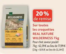 Maxi Zoo Sur toutes les croquettes real nature wilderness offre