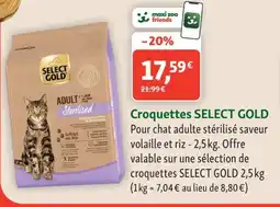 Maxi Zoo SELECT GOLD Croquettes offre