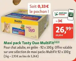 Maxi Zoo MULTIFIT Maxi pack tasty duo offre