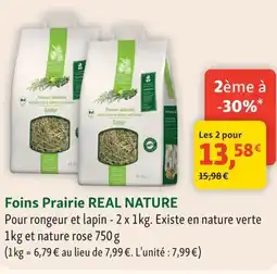 Maxi Zoo Foins prairie real nature offre