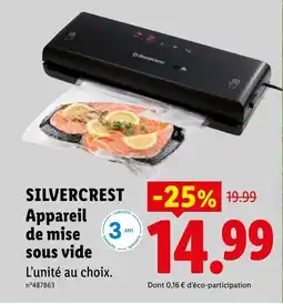 Lidl SILVERCREST Appareil de mise sous vide offre