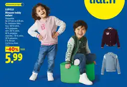 Lidl LUPILU Blouson teddy enfant offre