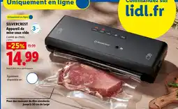 Lidl SILVERCREST Appareil de mise sous vide offre