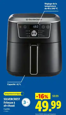 Lidl SILVERCREST Friteuse à air chaud offre