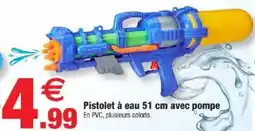 Bazarland Pistolet à eau avec pompe offre
