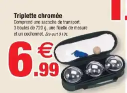 Bazarland Triplette chromée offre