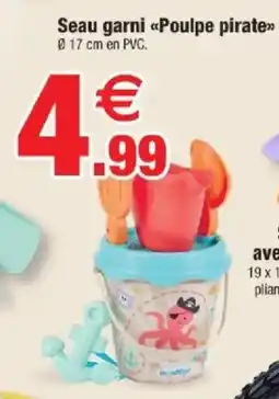 Bazarland Seau garni poulpe pirate offre