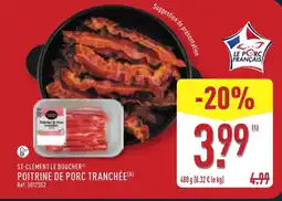ALDI ST-CLÉMENT LE BOUCHER Poitrine de porc tranchée offre