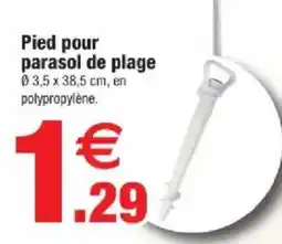 Bazarland Pied pour parasol de plage offre