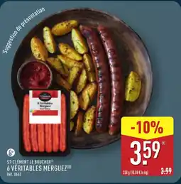 ALDI ST-CLÉMENT LE BOUCHER 6 véritables merguez offre
