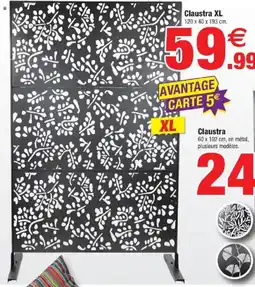 Bazarland Claustra XL offre