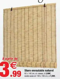 Bazarland Store enroulable naturel offre