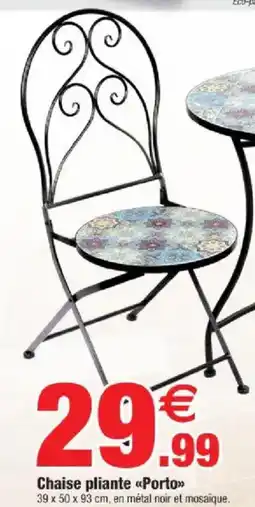 Bazarland Chaise pliante porto offre