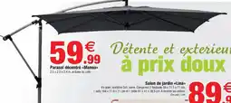 Bazarland Parasol décentré manoa offre