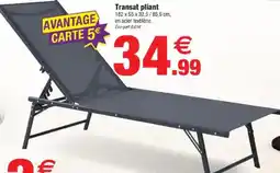 Bazarland Transat pliant offre