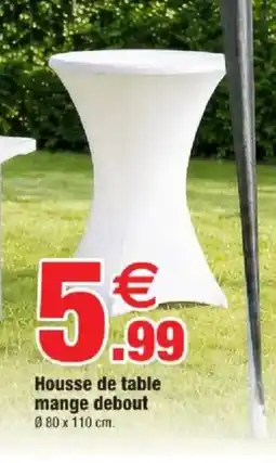 Bazarland Housse de table mange debout offre