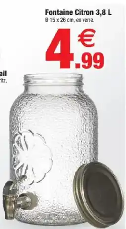 Bazarland Fontaine Citron offre