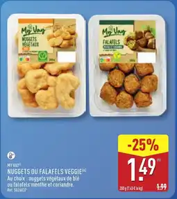 ALDI MY VAY Nuggets ou falafels veggie offre