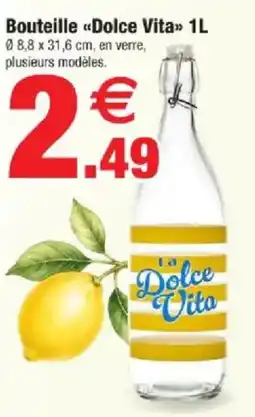 Bazarland Bouteille Dolce Vita offre
