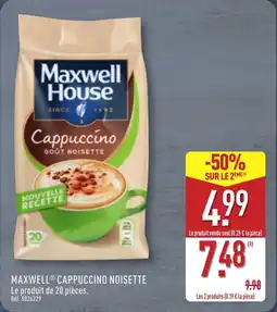 ALDI MAXWELL Cappuccino noisette offre