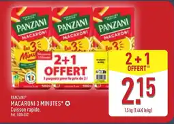 ALDI PANZANI Macaroni 3 minutes offre