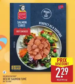 ALDI GOLDEN SEAFOOD Dés de saumon fumé offre