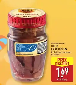 ALDI TESOROS DEL SUR Filets d'anchois offre