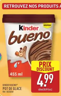 ALDI KINDER BUENO Pot de glace offre