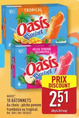 ALDI OASIS 10 bâtonnets offre