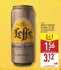 ALDI LEFFE Bière d'abbaye blonde 6,6° offre