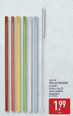 ALDI CROFTON Pailles en verre offre