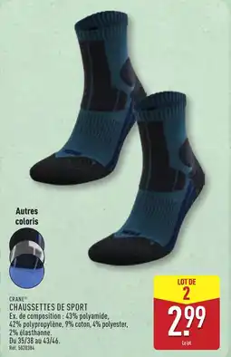 ALDI CRANE Chaussettes de sport offre
