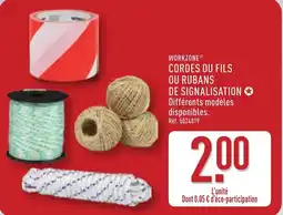 ALDI WORKZONE Cordes ou fils ou rubans de signalisation offre