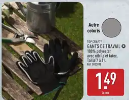 ALDI TOP CRAFT Gants de travail offre