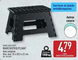 ALDI HOME CREATION Marchepied pliant offre