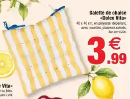 Bazarland Galette de chaise dolce vita offre