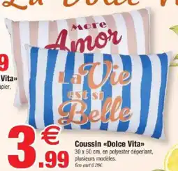 Bazarland Coussin dolce vita offre