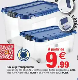 Bazarland Box 4up transparente offre