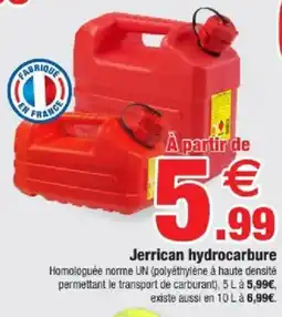 Bazarland Jerrican hydrocarbure offre
